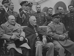 Churchill,Roosevelt, and Stalin